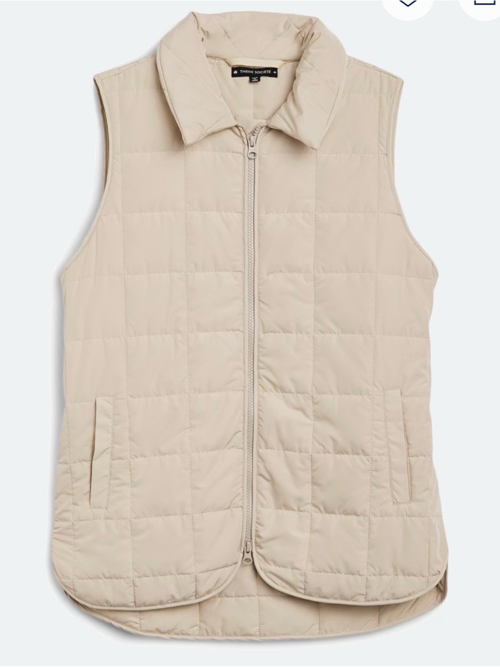 Thrive Societe Vest in Light Beige